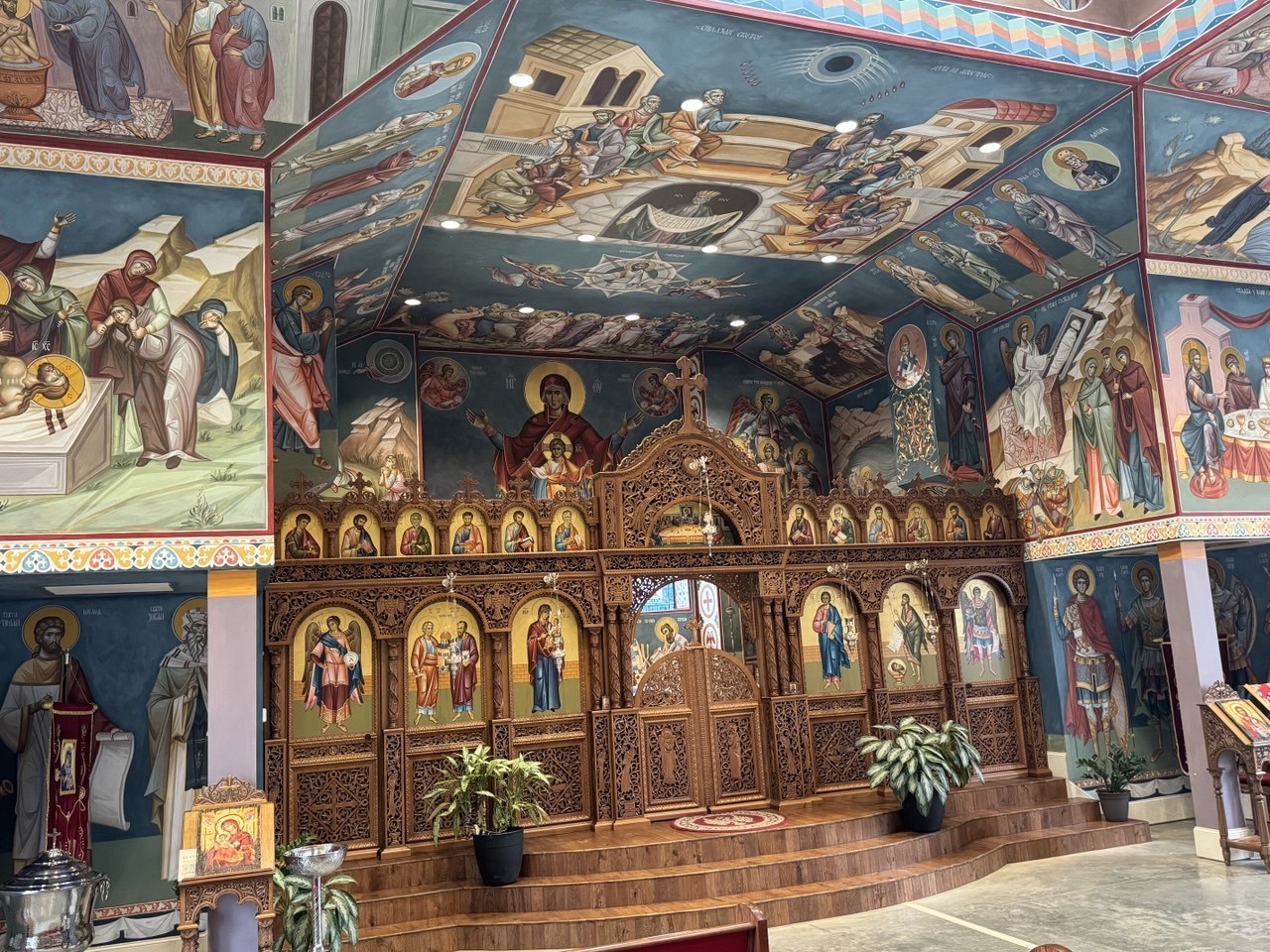 Saints Peter and Paul church interior and altar